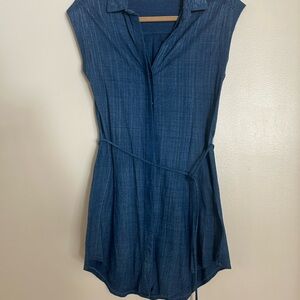 Cloth & Stone Denim Blue Top